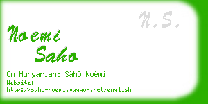 noemi saho business card